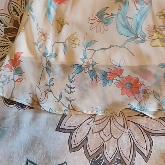 Gorgeous, Springy Multi-Colored Lined Flared Skirt - Picture 5 of 6